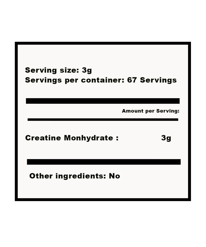 fiche technique creatine GSN 500g