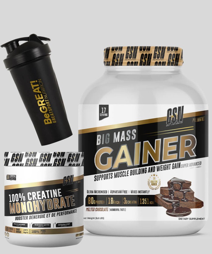 Pack Big Mass Gainer 3Kg &...