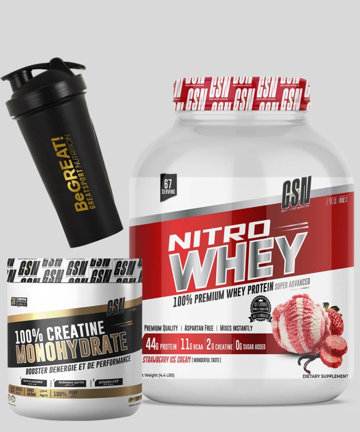 Nitro whey avec creatine monohydrate GSN prix Tunisie