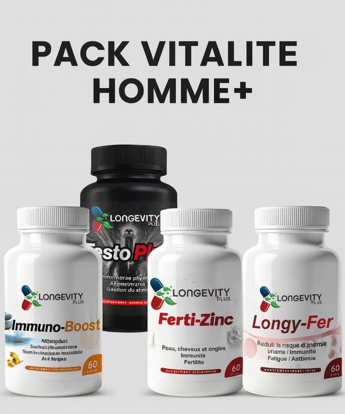 Pack Vitalité Homme+ | Énergie, Immunité & Performance masculine