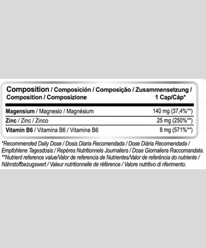 ZMA prix Tunisie - BEST ZMA - Zinc, Magnésium, B6 en 120 Capsules Végétaliennes