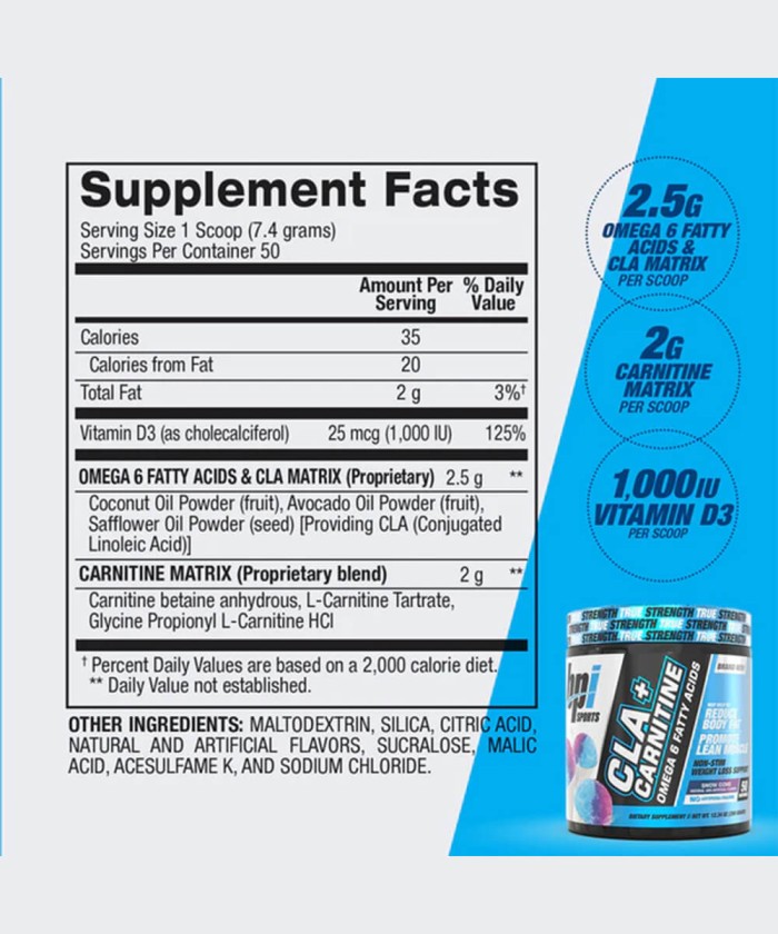 BPI Sports CLA + Carnitine | Brûleur de Graisse Sans Caféine Tunisie