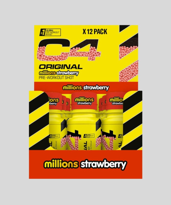 C4 Original Shots Cellucor pack 12 pre workout Tunisie prix