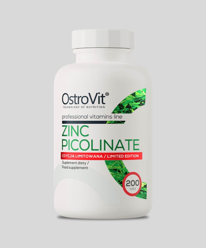 OstroVit Zinc Picolinate 15 mg 200 comprimés – zinc hautement assimilable Tunisie