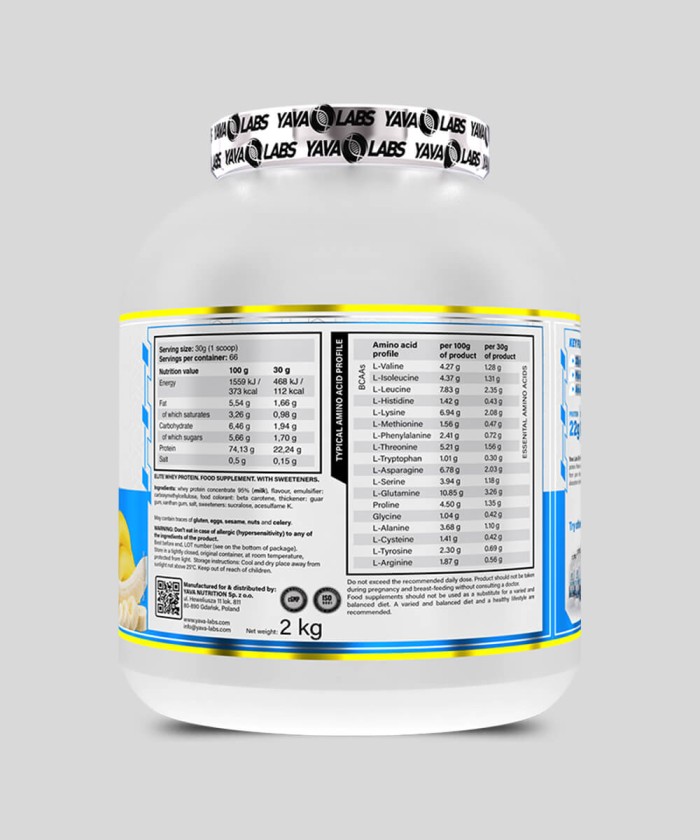 Elite Whey - Protéine de Lactosérum pour Muscles Forts