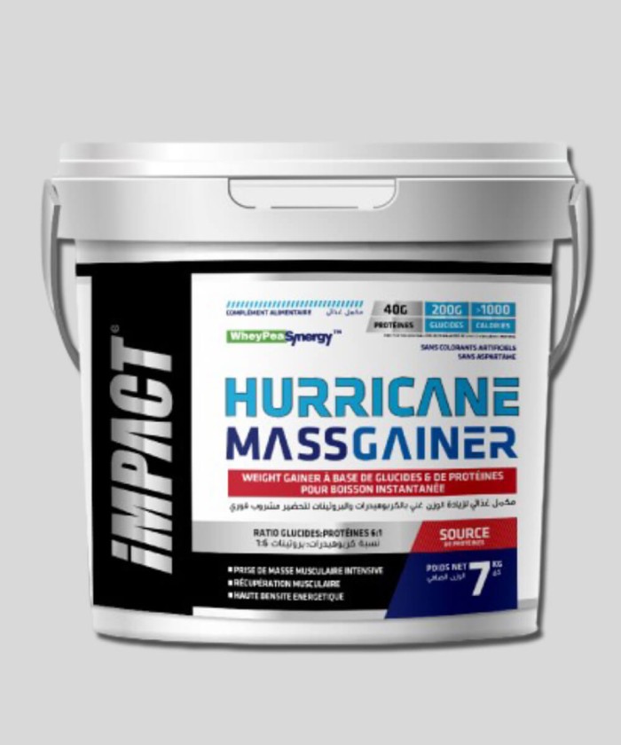 Hurricane Mass Gainer 7kg Impact Sport Nutrition gainer Tunisie