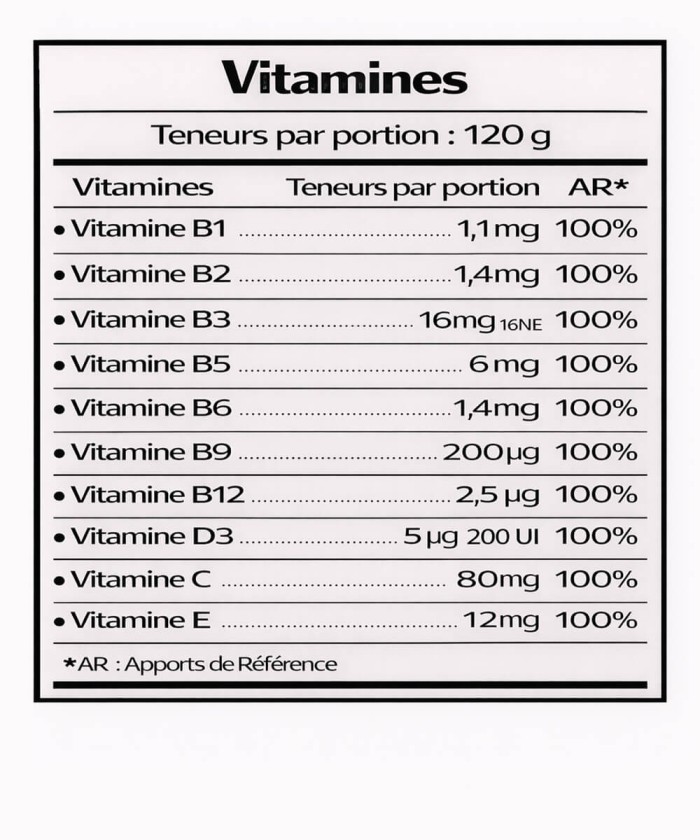 Gainer glucides créatine vitamines Intensive Carbomass Impact Sport Nutrition