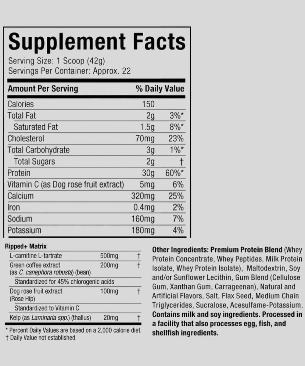 Nitro-Tech Ripped Muscletech 30g Protéine | Tunisie