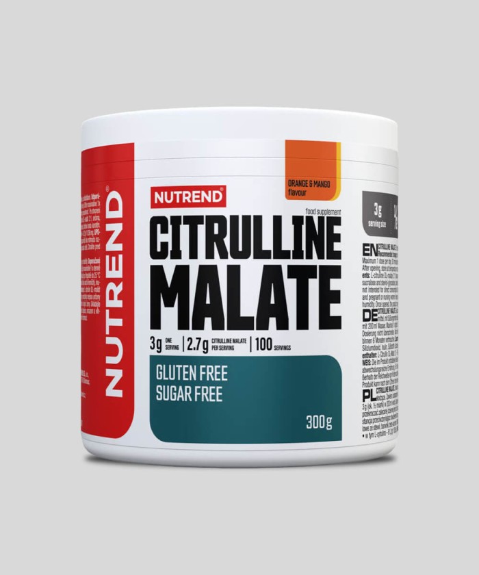 Citrulline Malate 300g NUTREND sans sucre sans gluten pre workout