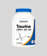 Nutricost Taurine 1000mg - 240 Capsules Tunisie