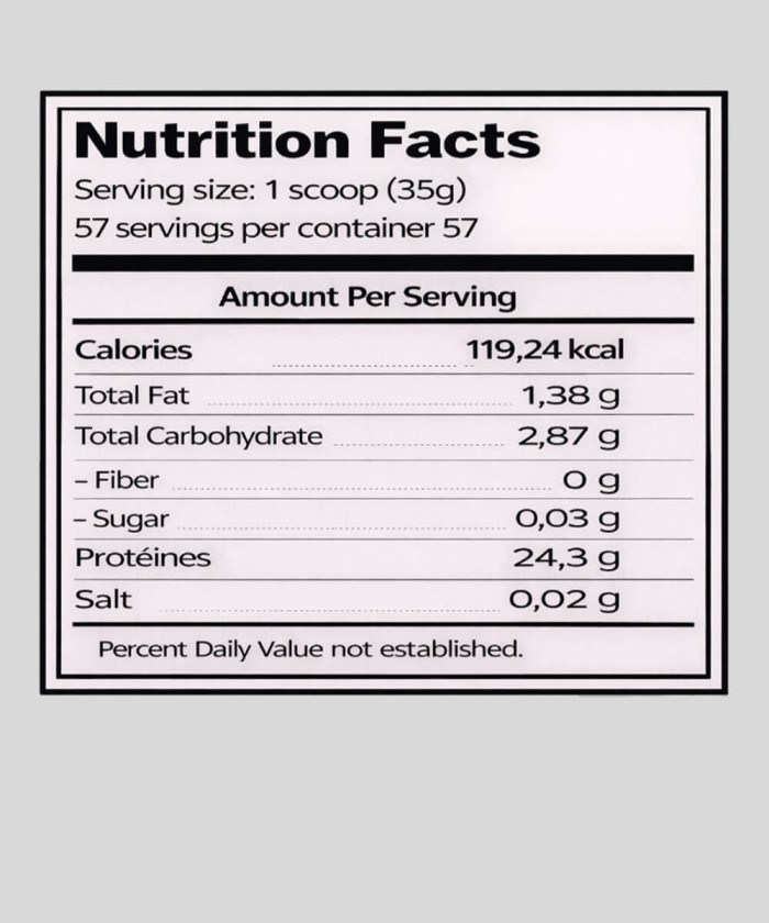 Whey protein sans gluten GMP