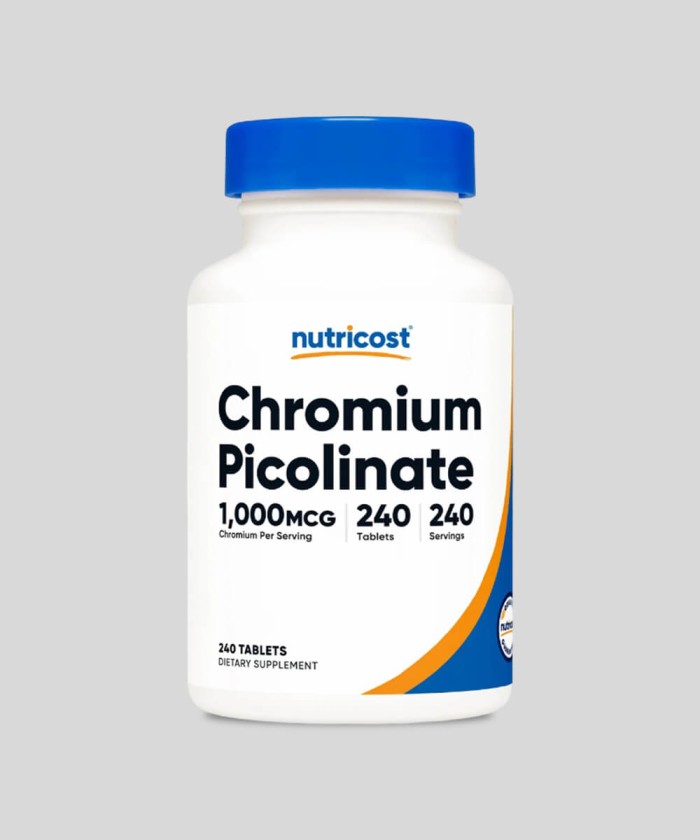 Chromium Picolinate 1000 mcg Nutricost 240 comprimés Tunisie