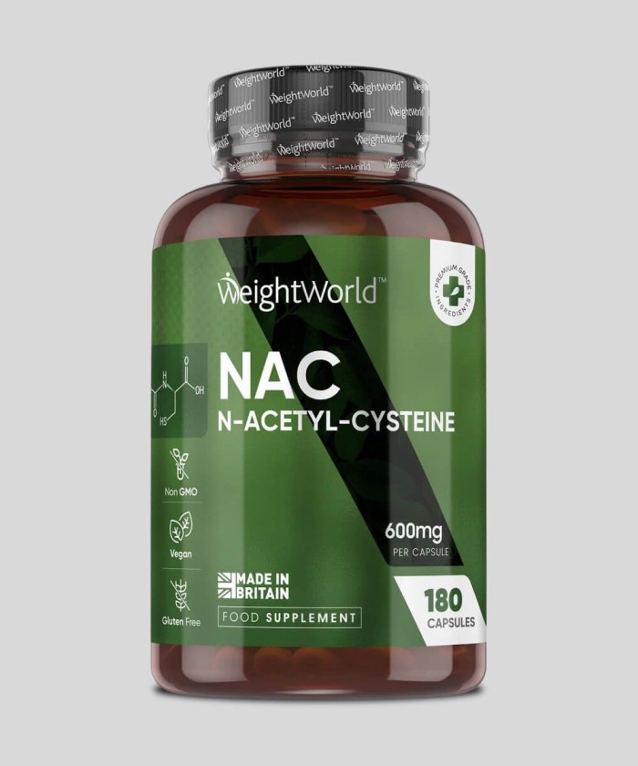 NAC 600mg 180 capsules WeightWorld Tunisie