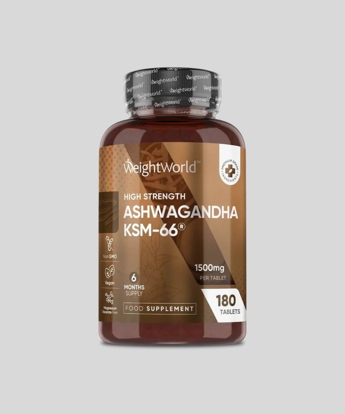 Ashwagandha KSM 66 1500mg 180 comprimés Tunisie