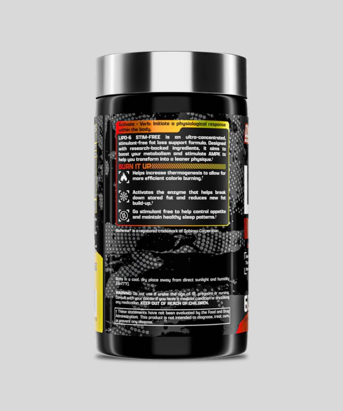 Lipo-6 Black Stim-Free 60 Caps | Prix Tunisie