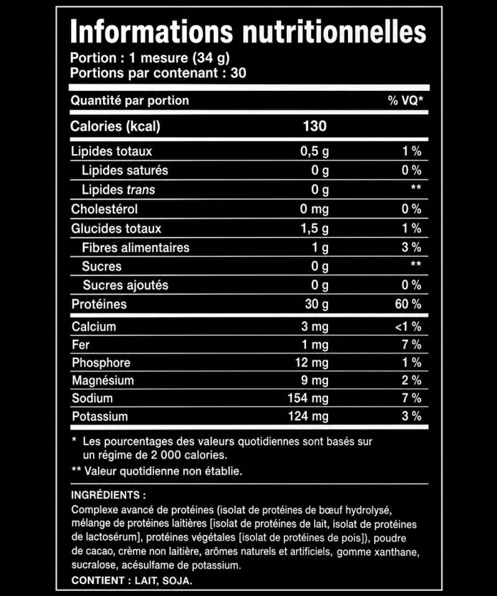 All In Protein Red Rex 960g Tunisie – Protéine Whey Bœuf Végétale