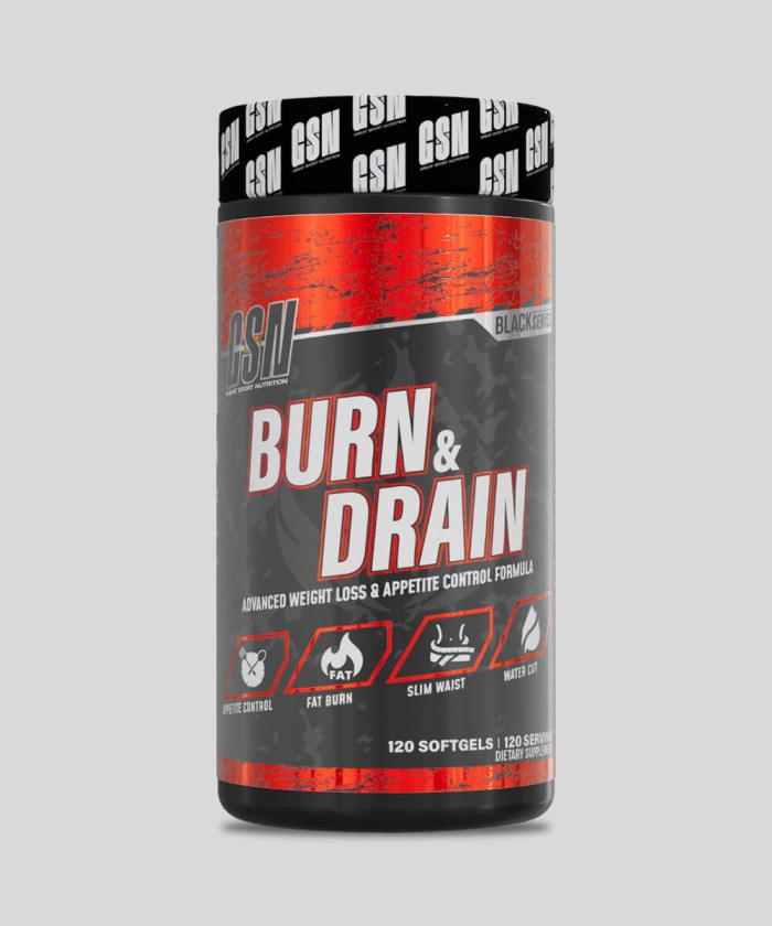GSN Burn & Drain BlackSeries 120 softgels Tunisie