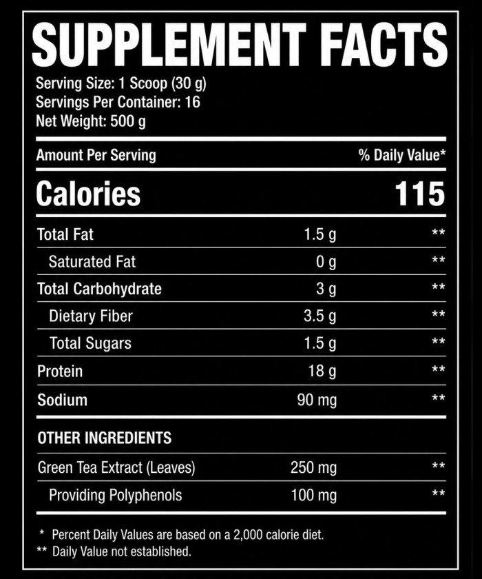 Fiche technique Isolean Diet Whey Impact Tunisie