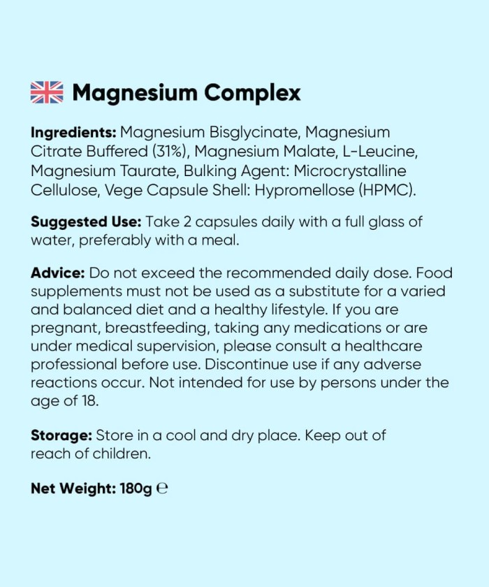 Magnésium 4 en 1 WeightWorld